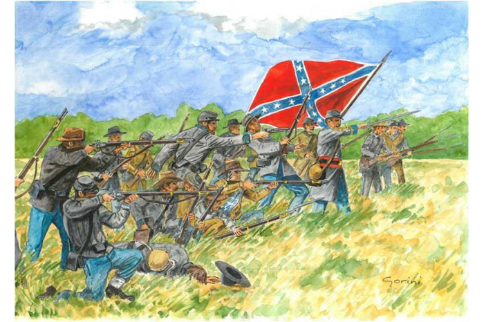 Model Kit figurky 6178 - CONFEDERATE INFANTRY (AMERICAN CIVIL WAR) (1:72)