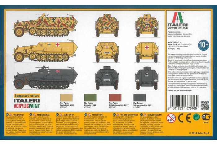 Fast Assembly military 7516 - Sd.Kfz.251/1 Ausf.C (1:72)