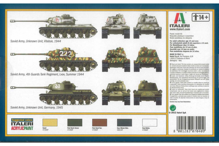 Model Kit tank 7040 - JS-2 Stalin (1:72)