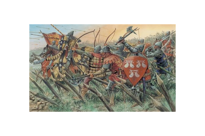 Model Kit figurky 6027 - ENGLISH KNIGHTS AND ARCHERS (100 YEARS WAR) (1:72)
