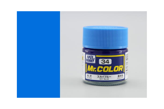 Mr. Color - C034: Nebeská modrá lesklá