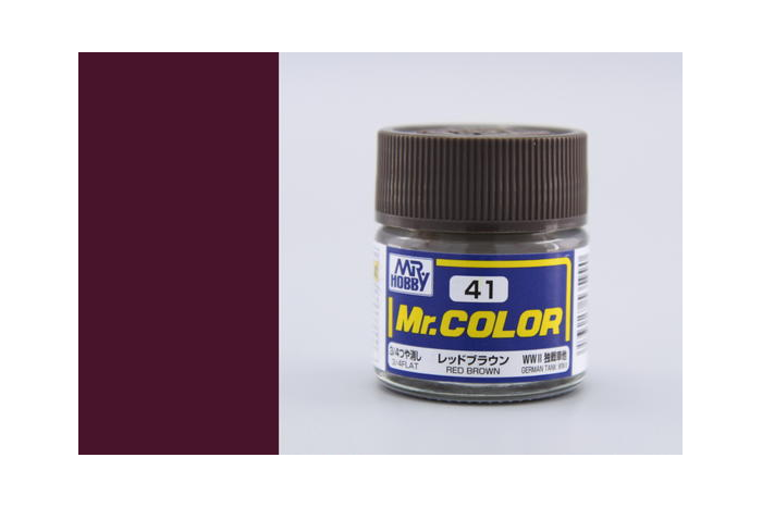 Mr. Color - C041: Červeno hnědá matná
