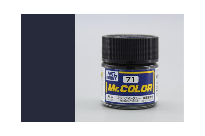 Mr. Color - C071: Půlnoční modrá lesklá