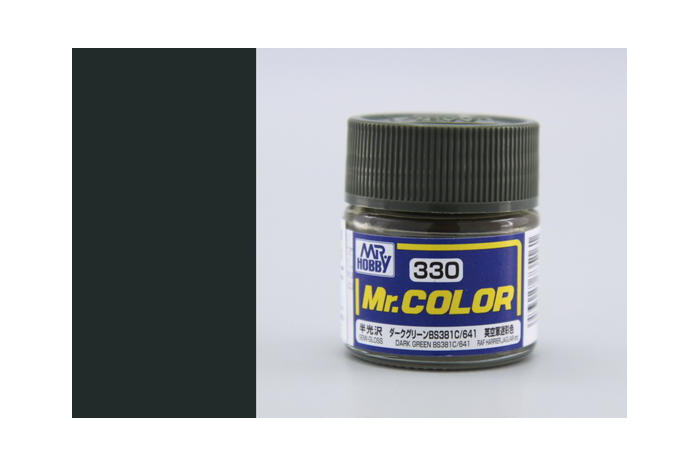 Mr. Color - C330: Tmavě zelená BS381C/641 pololesklá