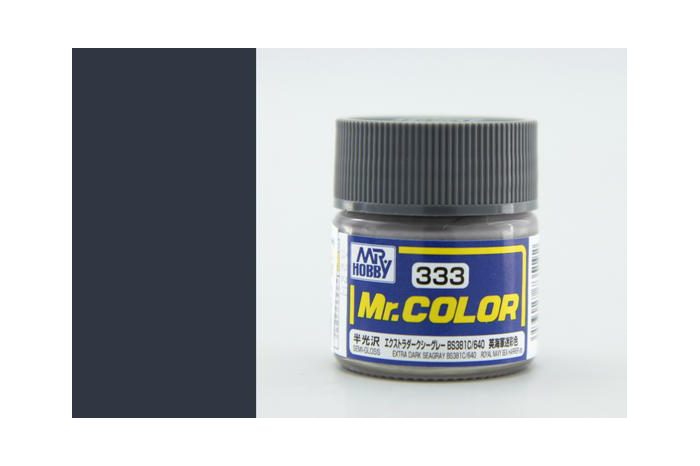 Mr. Color - C333: Extra tmavá mořská šedá BS381C/640 pololesklá