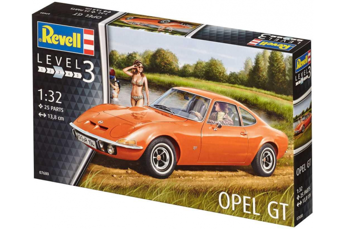 Plastic ModelKit auto 07680 - Opel GT (1:32)