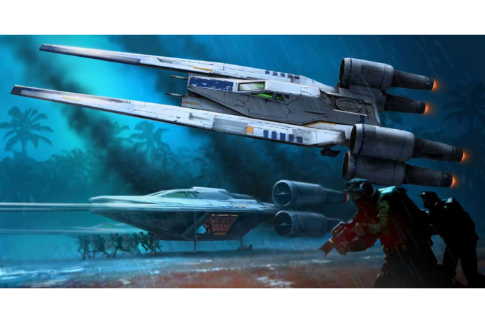 Build & Play SW 06755 -Rebel U-Wing Fighter (1:100)  (světelné a zvukové efekty)