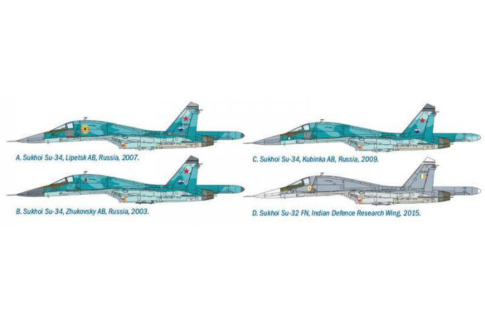 Model Kit letadlo 1379 - SUKHOI SU-34/SU-32 FN (1:72)