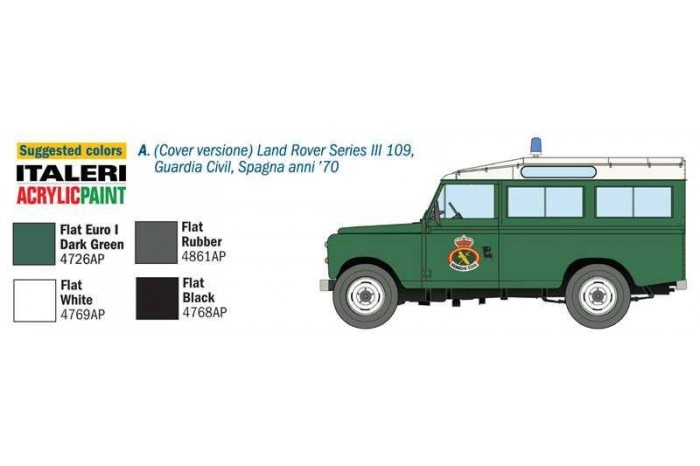 Model Kit auto 6542 – LAND ROVER III 109 „Guardia Civil“ (1:35)