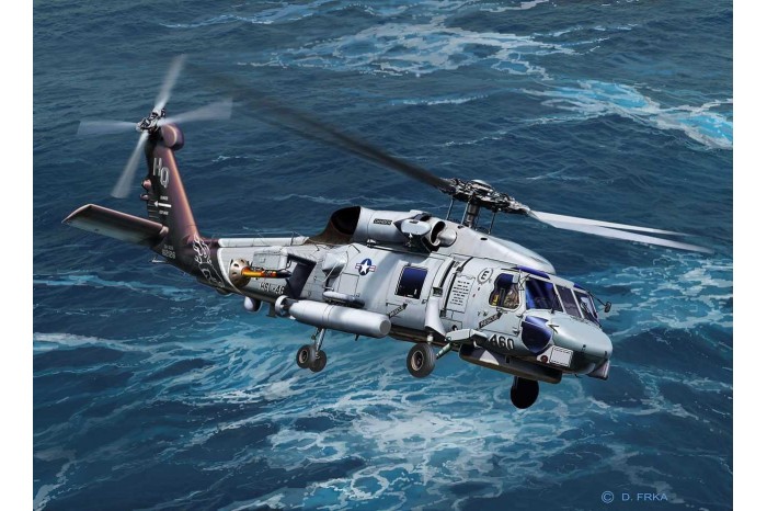 Plastic ModelKit vrtulník 04955 - SH-60 Navy Helicopter (1:100)