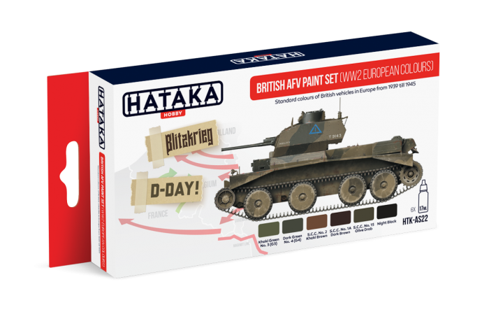 British AFV WW2 European colours - AS22