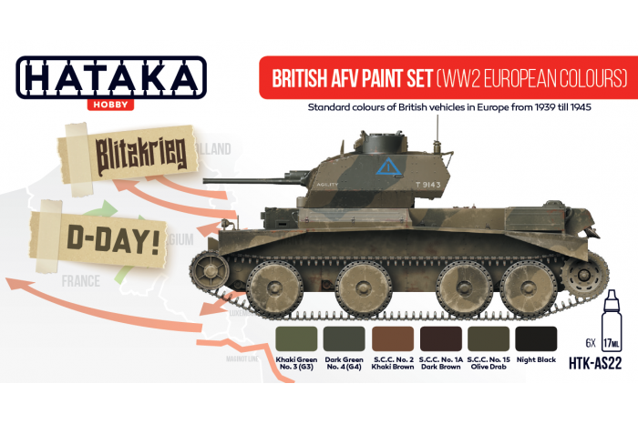 British AFV WW2 European colours - AS22