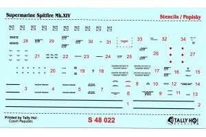 Stencils - Spitfire F Mk.XIV (1:48) - S48022