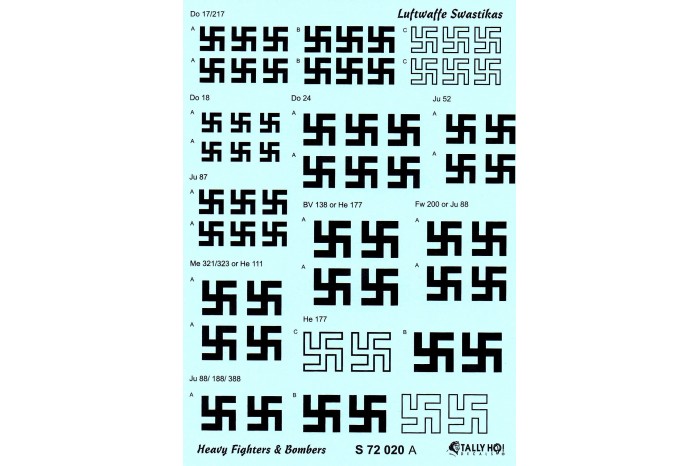Stencils - Swastikas - heavy bombers (1:72) - S72020