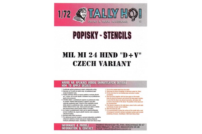 Stencils - Mi-24 Cs (1:72) - S72010