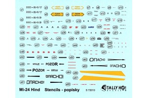 Stencils - Mi-24 Cs (1:72) - S72010