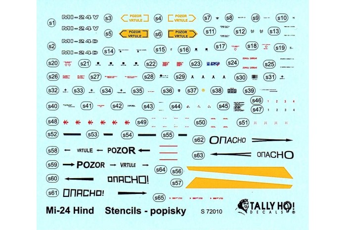 Stencils - Mi-24 Cs (1:72) - S72010