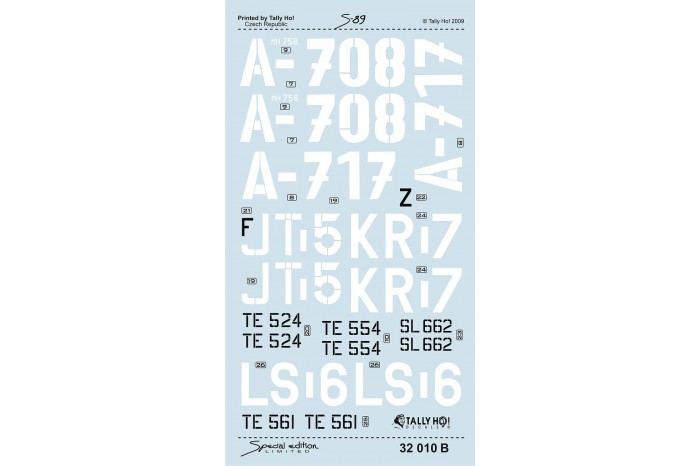 Decals - Cs Spitfires 1945-1952, part 1 (1:32) - 32010
