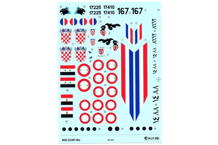Decals - Mig-21 MF/Bis (1:32) - 32004