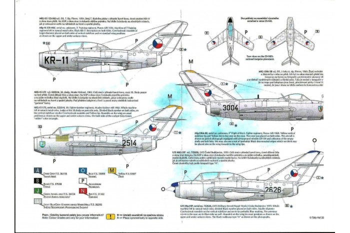 Decals - Mig-15 CsAF (1:48) - 48048