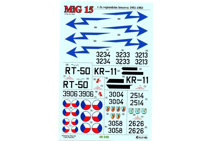 Decals - Mig-15 CsAF (1:48) - 48048