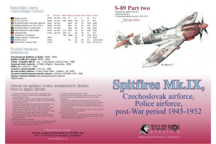 Decals - Cs Spitfires 1945-1948, part 2 (1:48) - 48042