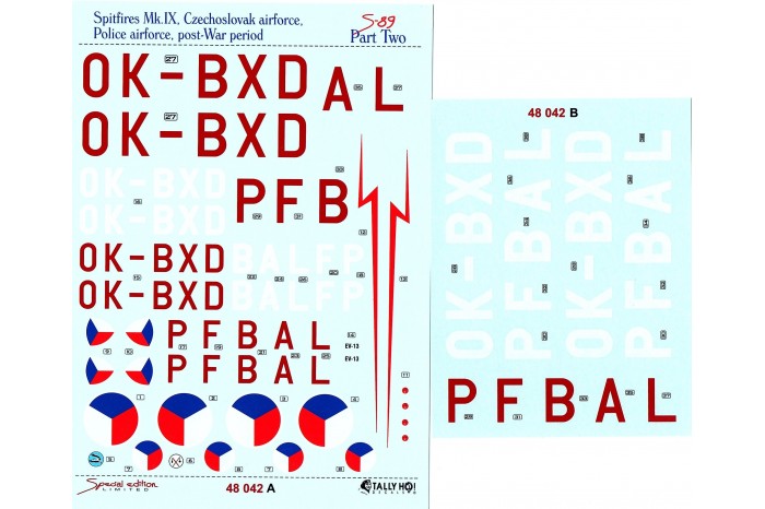 Decals - Cs Spitfires 1945-1948, part 2 (1:48) - 48042
