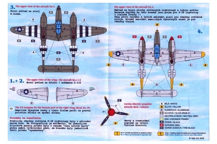 Decals - P-38 Lighting, part 2 (1:48) - 48037