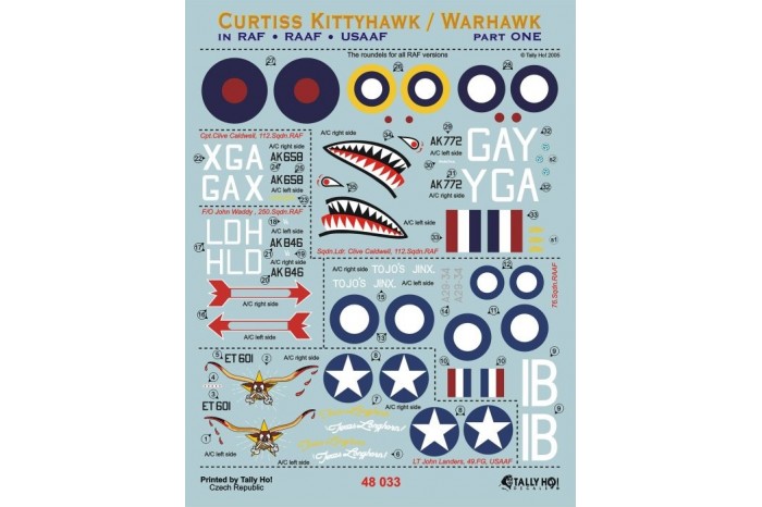 Decals - Kittyhawk / Warhawk, part 1 (1:48) - 48033