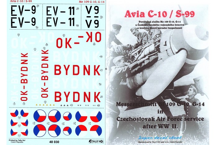 Decals - Avia S-99 / Me-109G - 10 (1:48) - 48030