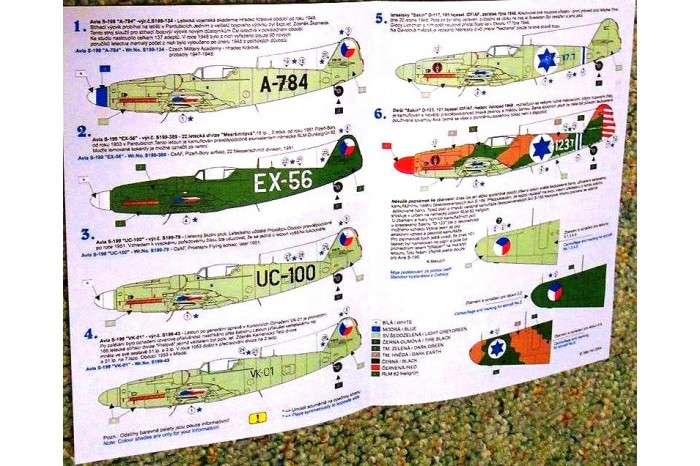 Decals - Avia S-199 / Sakin (1:48) - 48029