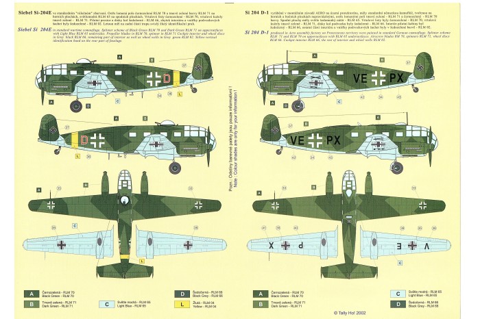 Decals - Siebel Si-204 D (1:48) - 48025