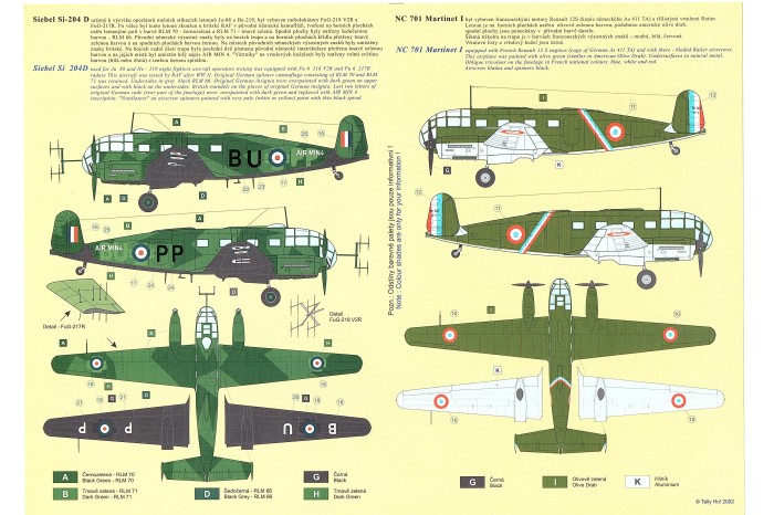 Decals - Siebel Si-204 D (1:48) - 48025