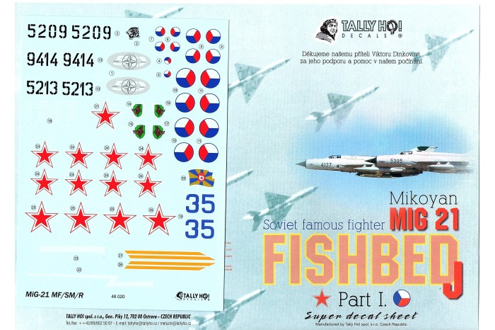 Decals - Mig-21 MF, SM, R (1:48) - 48020