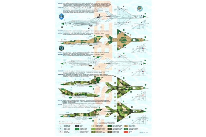 Decals - Mig-21 MF, SM, R (1:48) - 48020