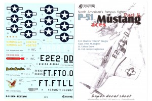 Decals - P-51 B, D Mustang, part 2 (1:48) - 48019