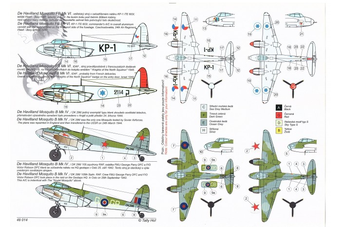 Decals - Mosquito, part 2 (1:48) - 48015