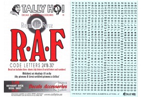 Decals - RAF Code letters (1:48) - 48011