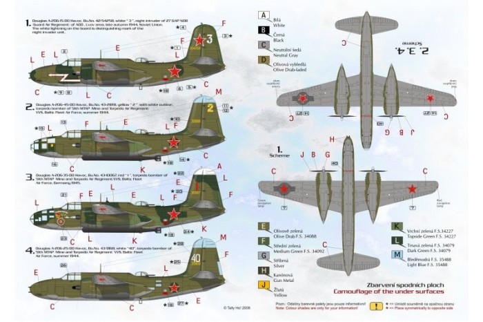 Decals - A-20 Boston / Havock, part 2 - 72054