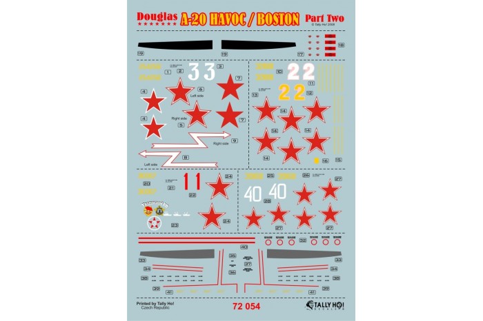 Decals - A-20 Boston / Havock, part 2 - 72054