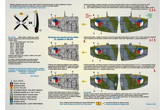 Decals - Cs Spitfires 1945 - 1952, part 1 - 72036