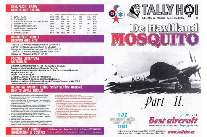 Decals - Mosquito, part 2 - 72021