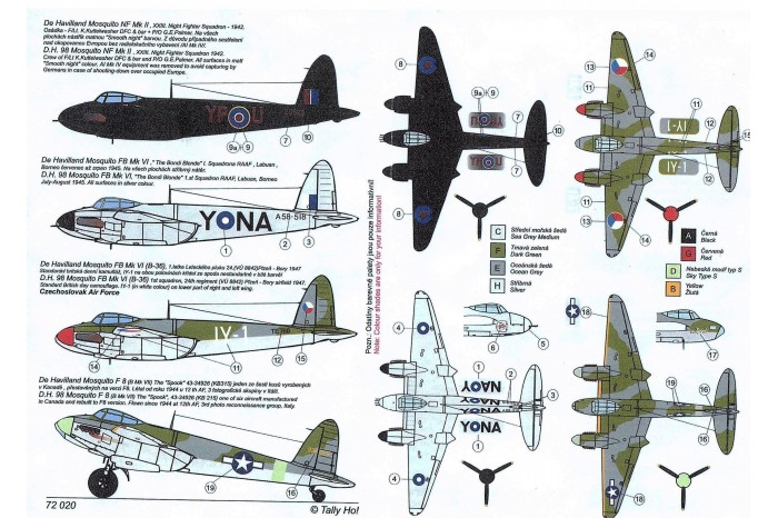 Decals - Mosquito, part 1 - 72020