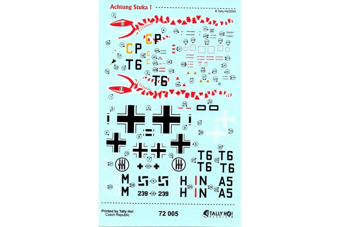 Decals - Ju-87 Achtung Stuka! - 72005