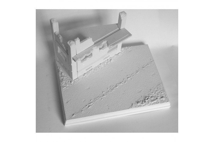 Destroyed house by the road - 3N18