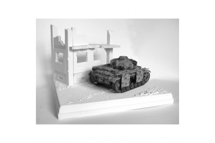 Destroyed house by the road - 3N18