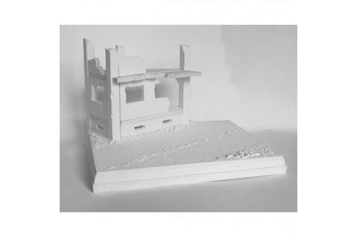 Destroyed house by the road - 3N18