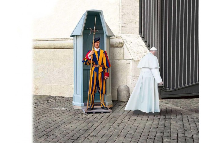 Plastic ModelKit figurka 02801 - Swiss Guard (1:16)