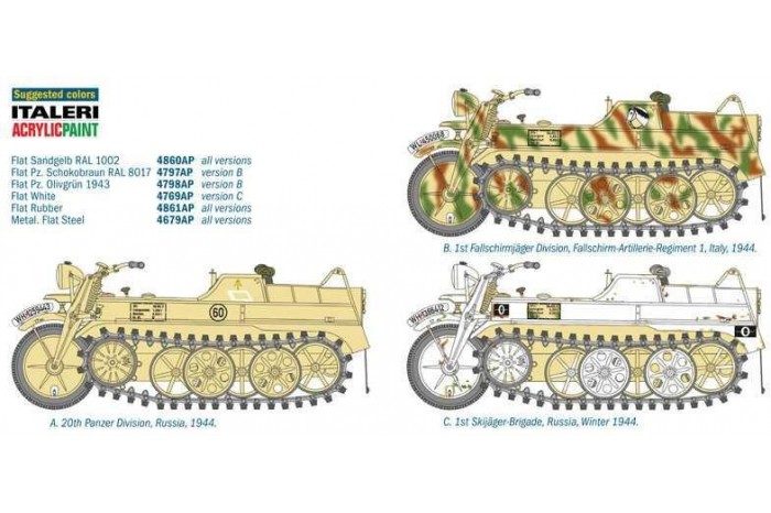 Model Kit military 7404 -  HK 101 KETTENKRAD (1:9)