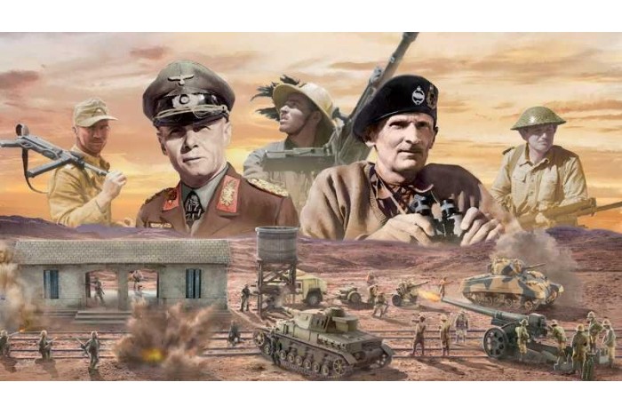 Model Kit diorama 6181 - EL ALAMEIN WAR - BATTLESET (1:72)